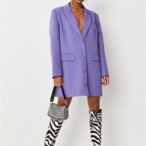 Misguided purple blazer dress